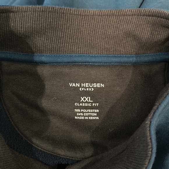 Van Heusen flex quarter zip pullover classic fit size XXL men’s - Picture 9 of 10